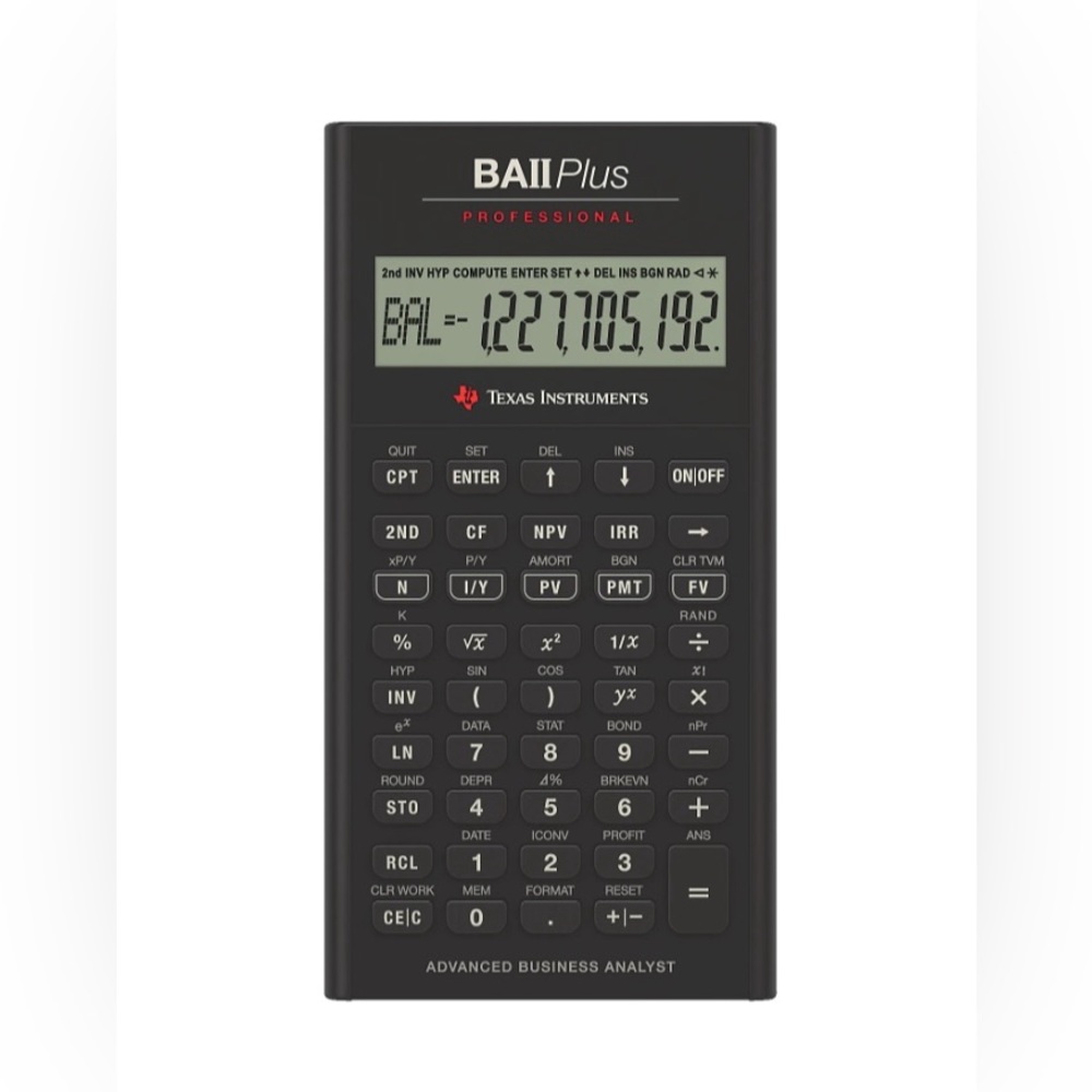 Texas Instruments® BA II Plus Professional Calculator